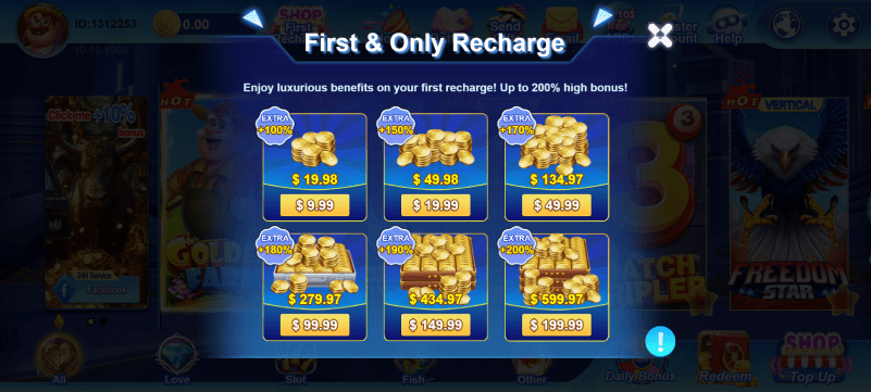First Recharge Bonus